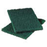 3M, Scotch-Brite, Heavy Duty Scour Pad 86, Rectangle, 6"x9", Green