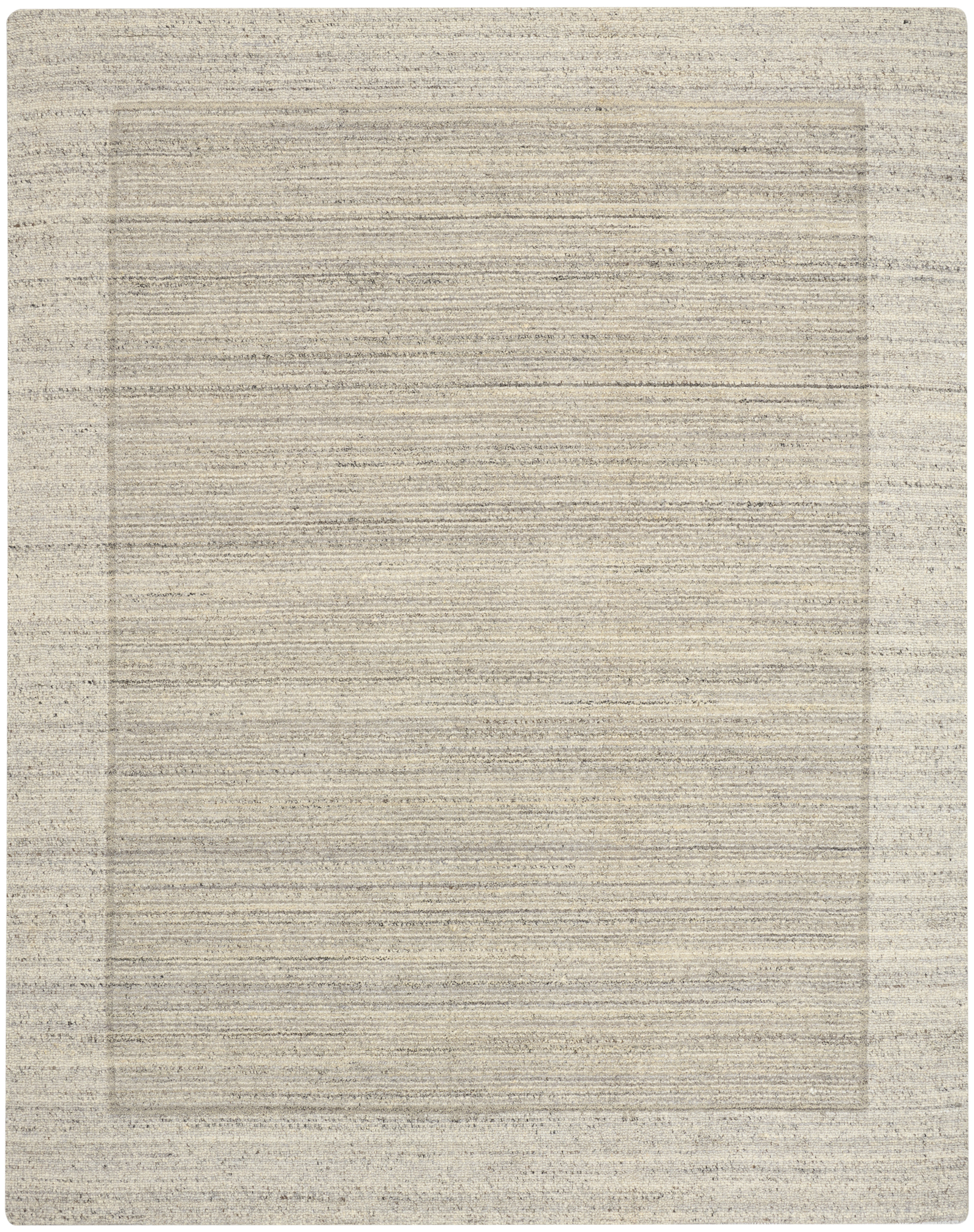 Calvin Klein CK082 Ridge 7'9" x 9'9" Grey Ivory Farmhouse Indoor Rug