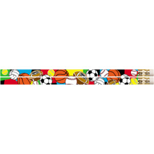 Super Sports Motivational/Fun Pencils, Pack of 144