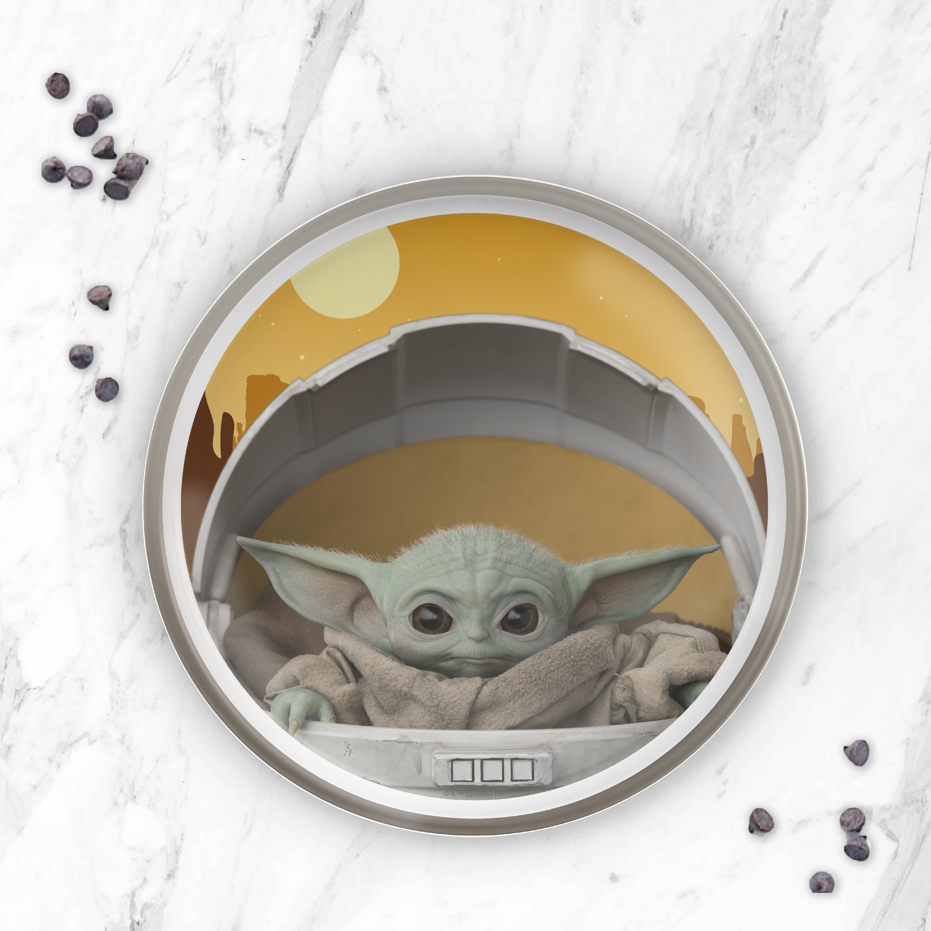 Star Wars: The Mandalorian Kids Dinnerware Set, The Child, 2-piece set slideshow image 4 Star Wars: The Mandalorian Kids Dinnerware Set, The Child, 2-piece set slideshow image 4