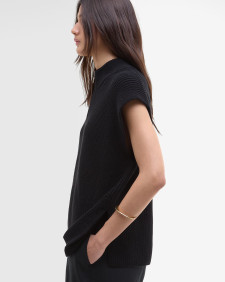 Clara Sleeveless Knitted Jumper Black
