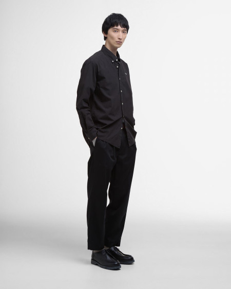Camicia oversize in popeline tinto in capo