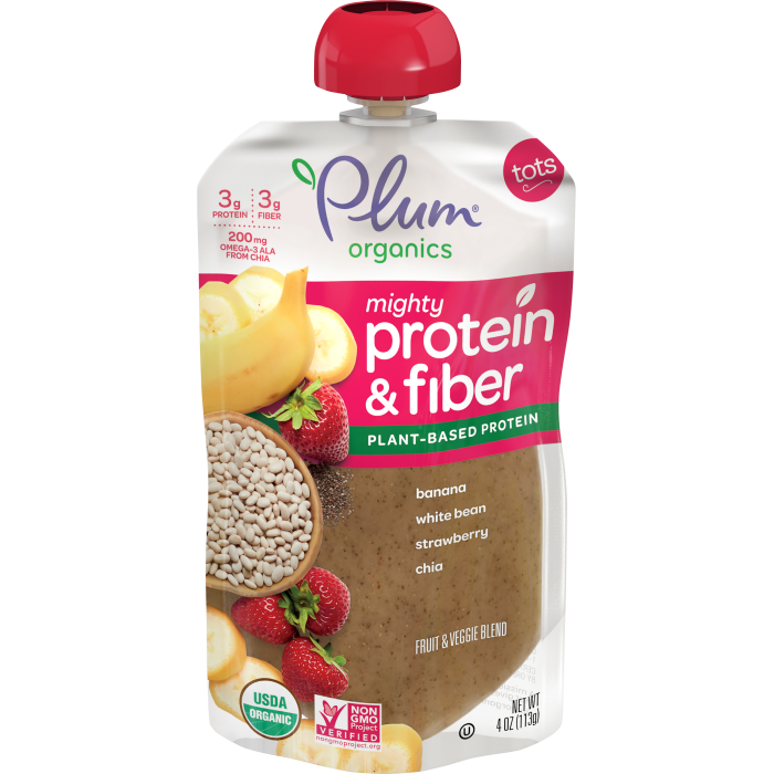 Banana, White Bean, Strawberry & Chia Tots Pouch