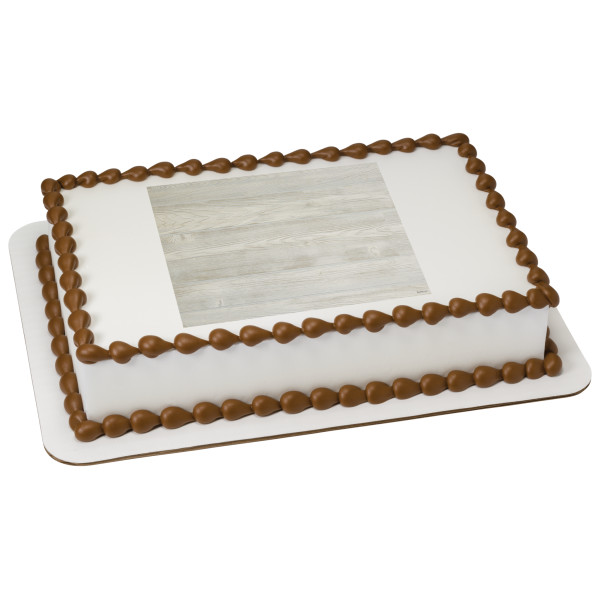White Wash Barn Wood PhotoCake® Edible Image®