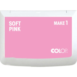 Make 1 Water-Based Acid-Free Craft Ink Stamp Pad, 3.5 x 2 Inches, Soft Pink