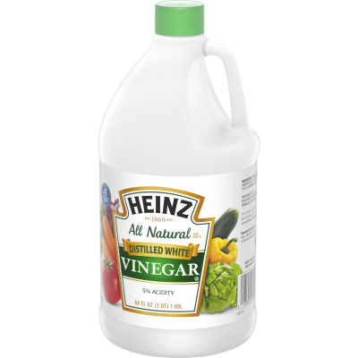 Heinz All Natural Distilled White Vinegar 5% Acidity, 64 oz Jug