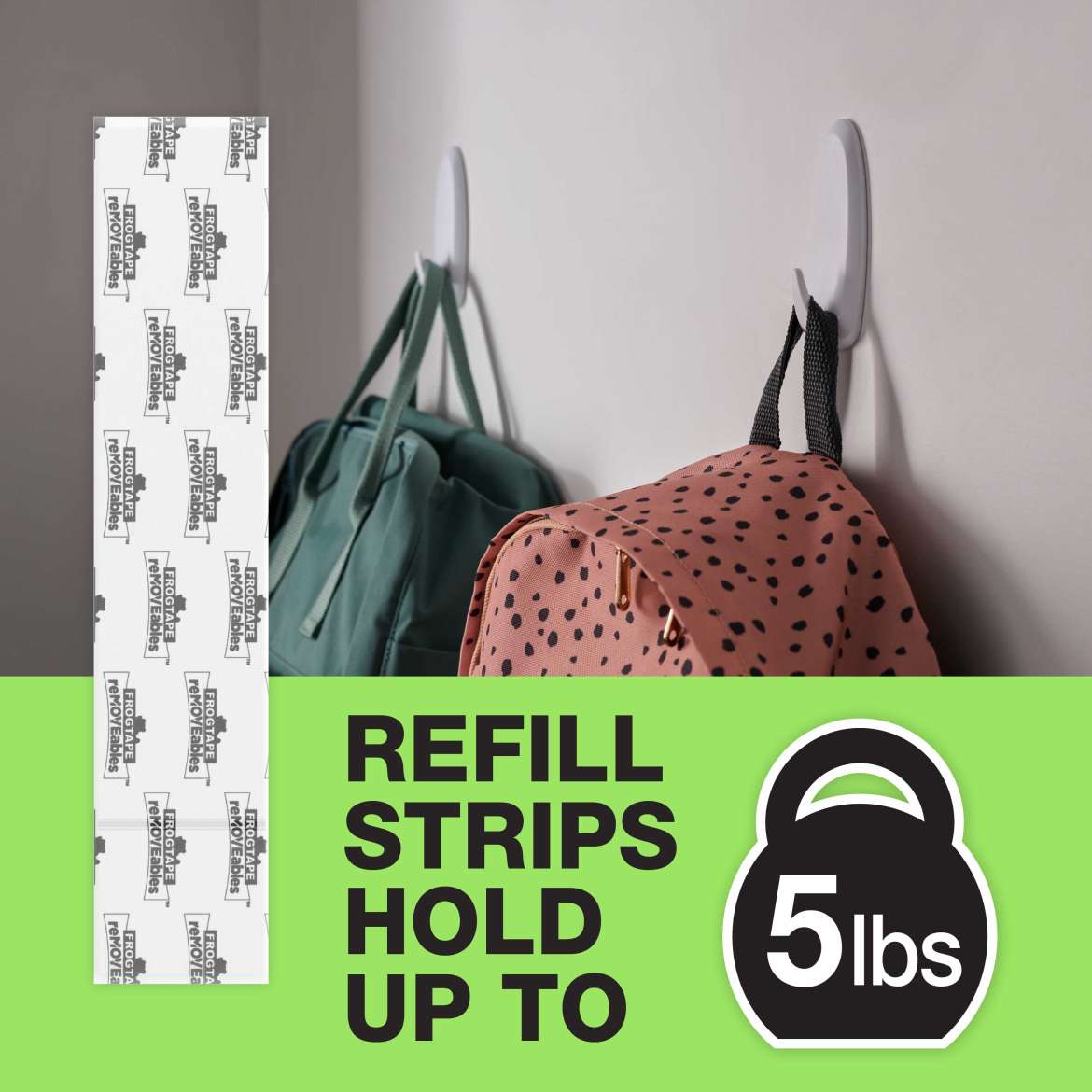 FrogTape reMOVEables™ Large Refill Strips Application Image 2