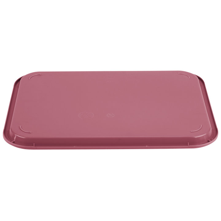 12" x 16" polypropylene fast-food tray in burgundy