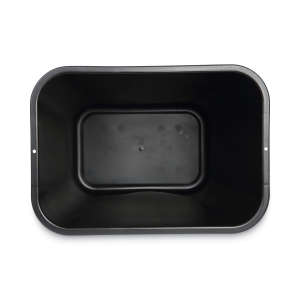 Boardwalk, Soft-Sided, 7 gal, Resin, Black, Rectangle, Receptacle