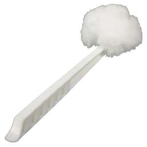Impact, 4.5in, Duralon Toilet Bowl Mop, Polypropylene Bristles, White