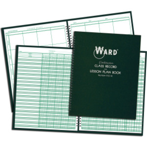 Combination 9-10 Week Class Record + 8 Period Lesson Plan Book