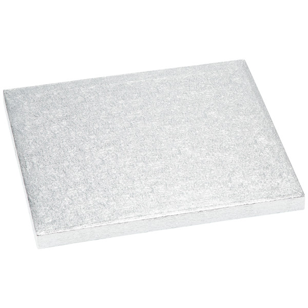 8" Square Silver Foil Cake Board