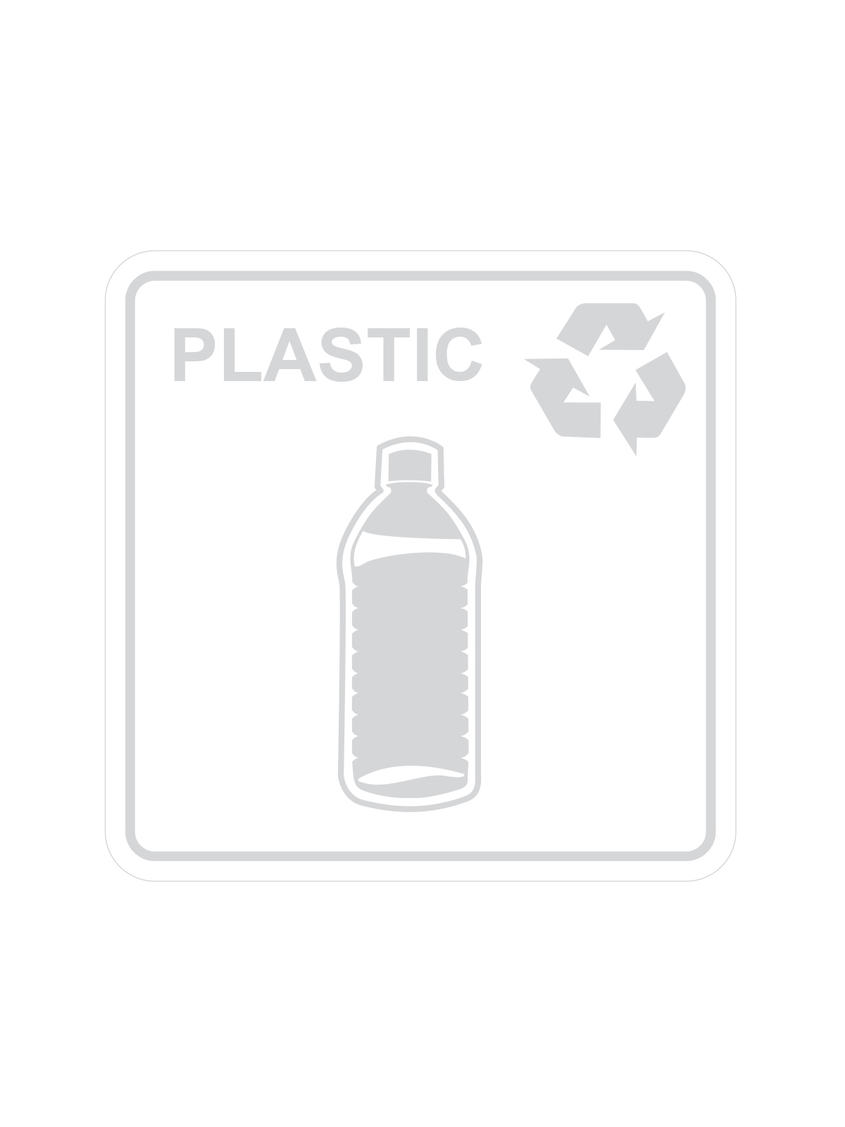 WASTE WATCHER – Label – Plastic – Clear-White