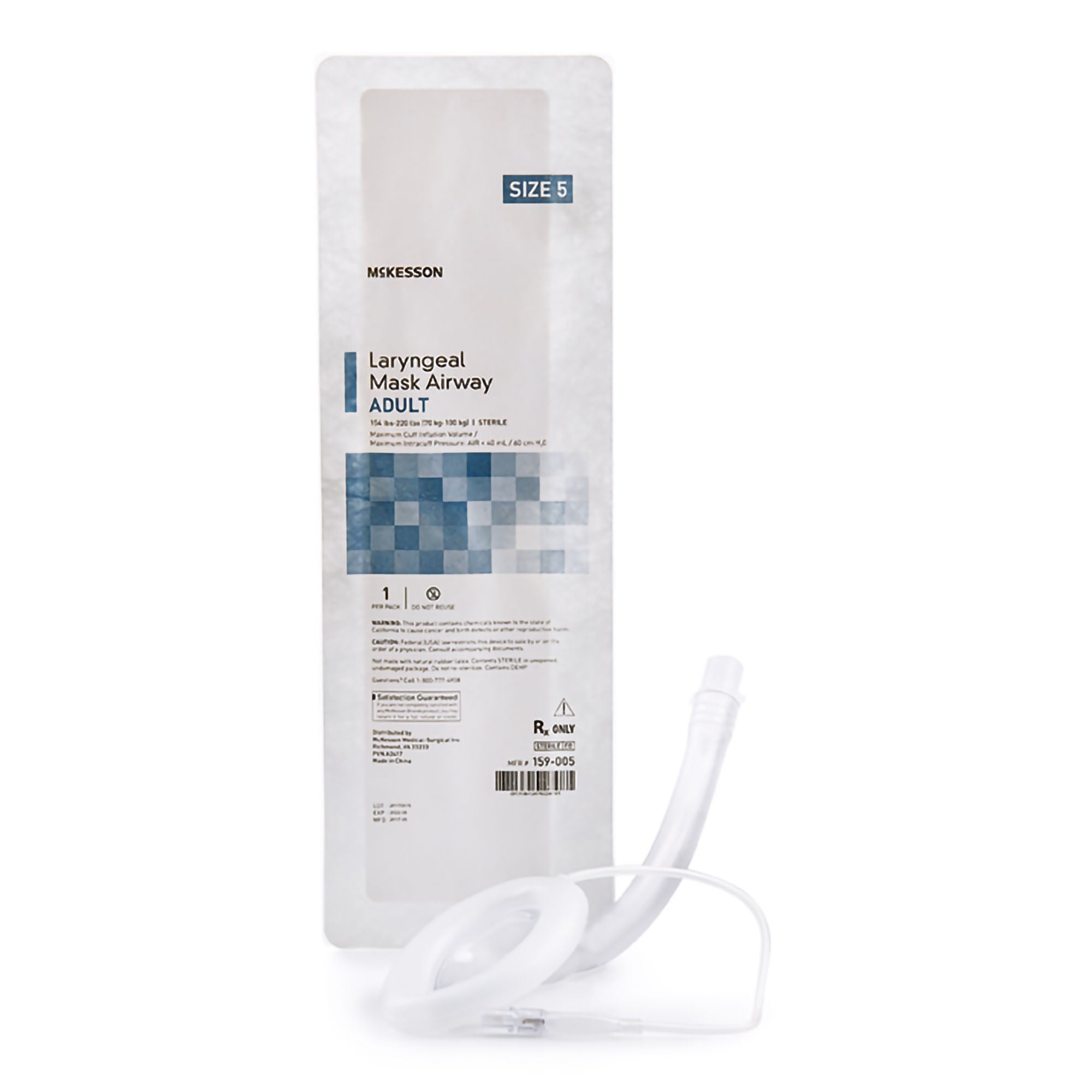 McKesson Laryngeal Mask Airway Adult 154-220lbs Sterile 159-005