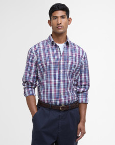 Linford Comfort Tailored Long-Sleeved Shirt Classic Navy