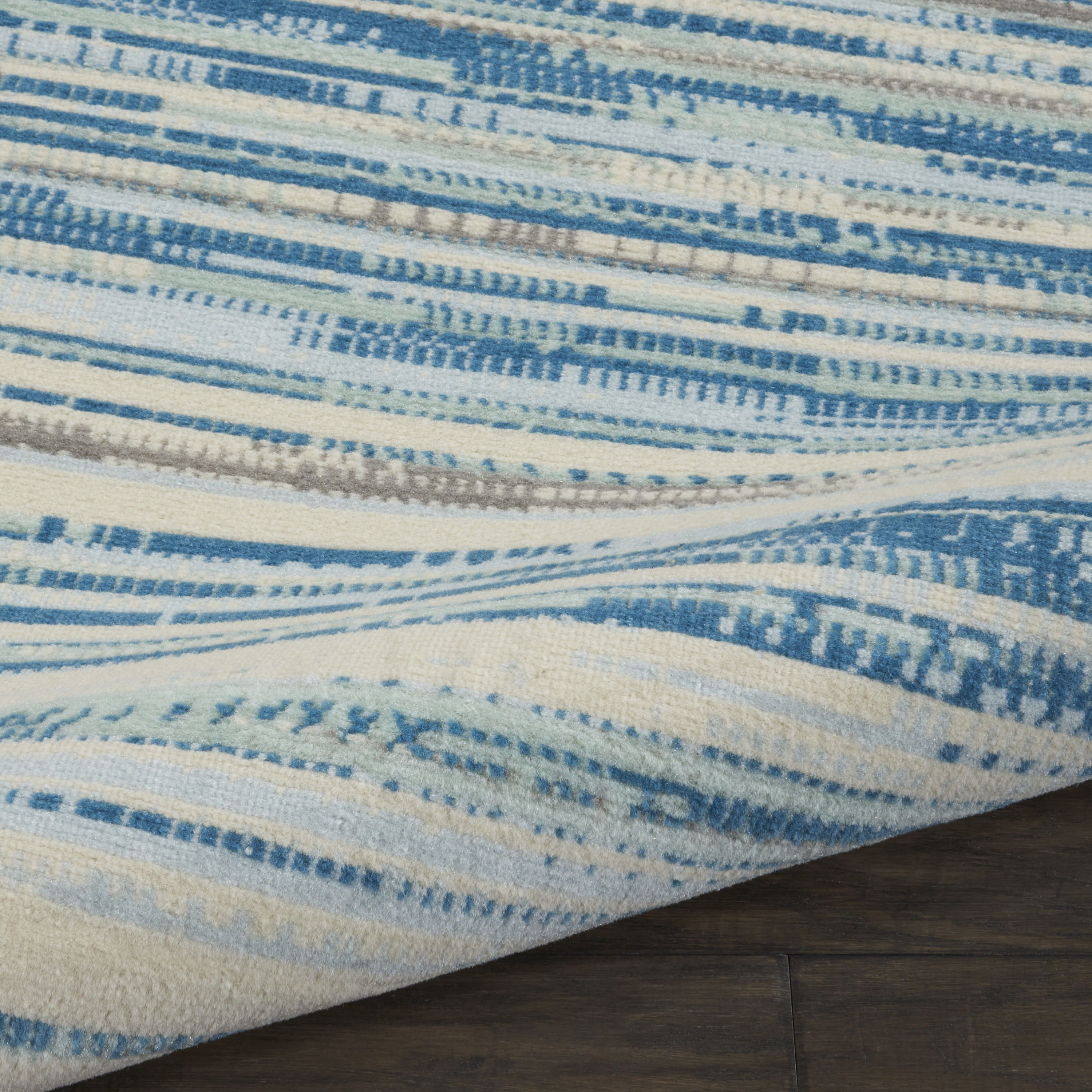 Nourison Jubilant 7' x 10' Blue Modern Indoor Rug