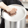 13 9/16-inch Wear-Ever® domed aluminum cover with satin finish and dipped handle