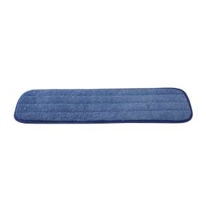 Square Scrub, 18"W, Microfiber, Blue, Wet Mop