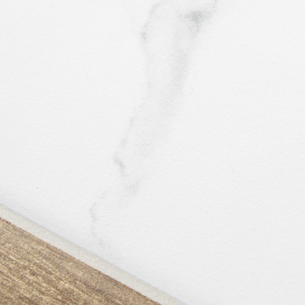 Marwood Panal Calacatta with Oak Picket 8-5/8 in. x 9-7/8 in. Porcelain Floor and Wall Tile