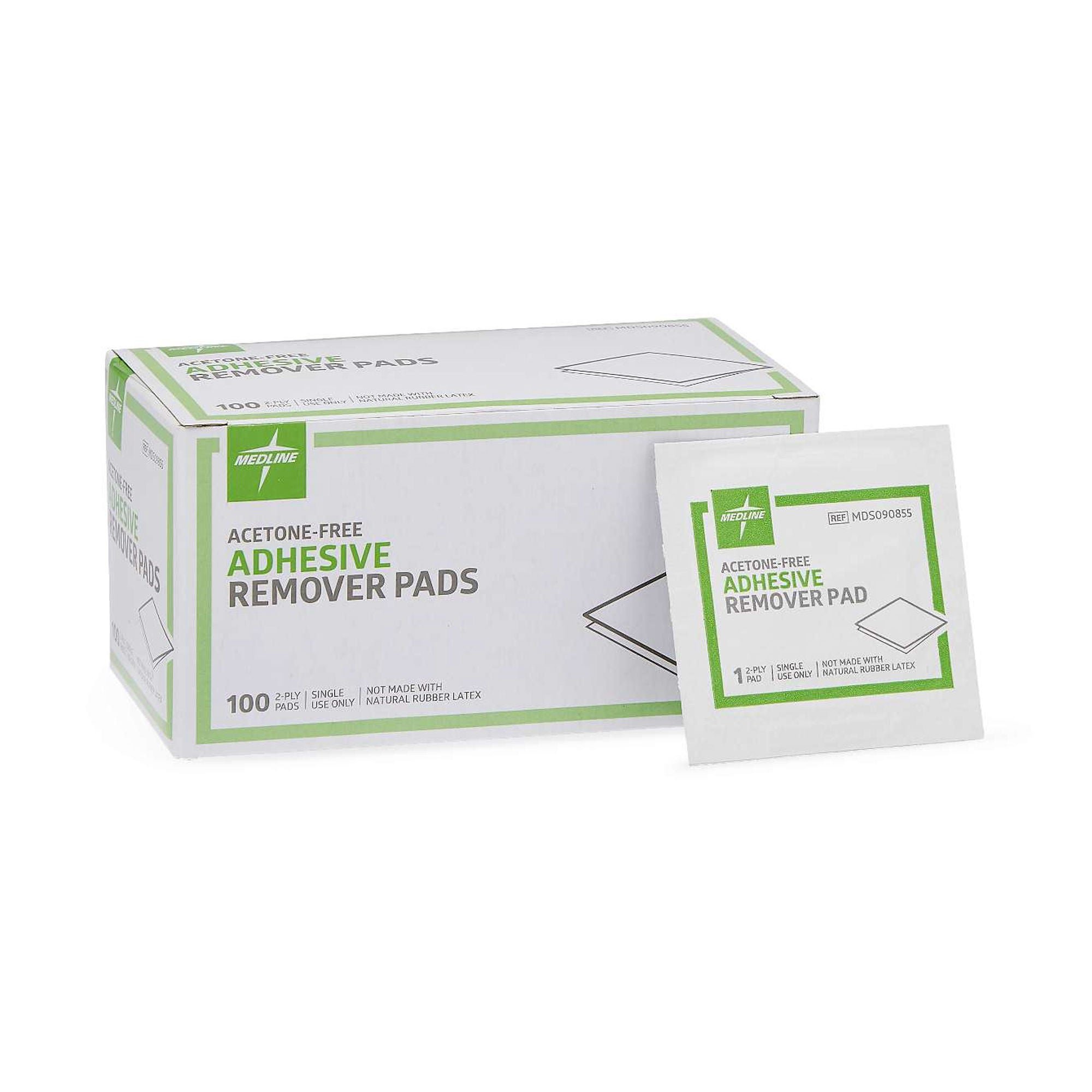 Medline® Adhesive Remover, 1¼ x 1½ Inch Wipe