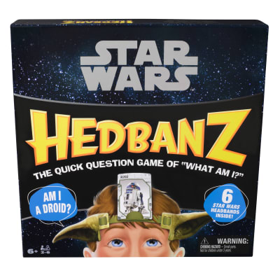 Spin Master Games, Star Wars Hedbanz, Hilarious Picture Guessing Board Game Featuring Classic & Modern Characters, Star Wars Trivia, for Family & Kids, 2-6 Players, for Ages 6 & Up