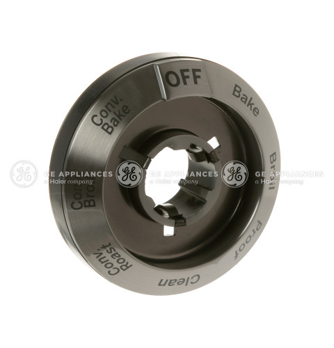 Brushed Black Stainless Selector Knob Bezel