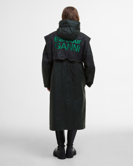 Barbour x GANNI Waxed Parka Jacket