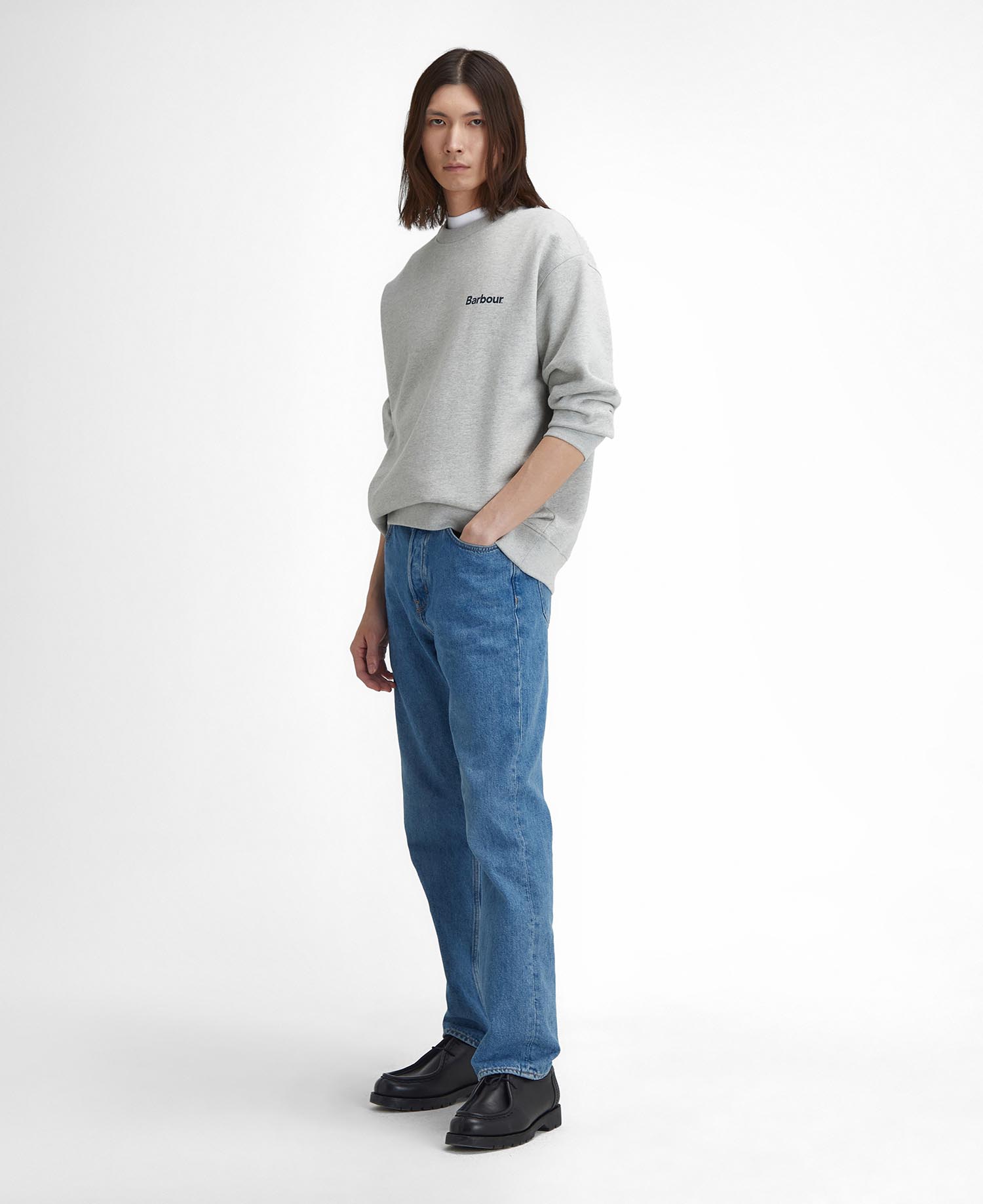 Brushed Nicholas Oversized Crew Neck Jumper image number 1