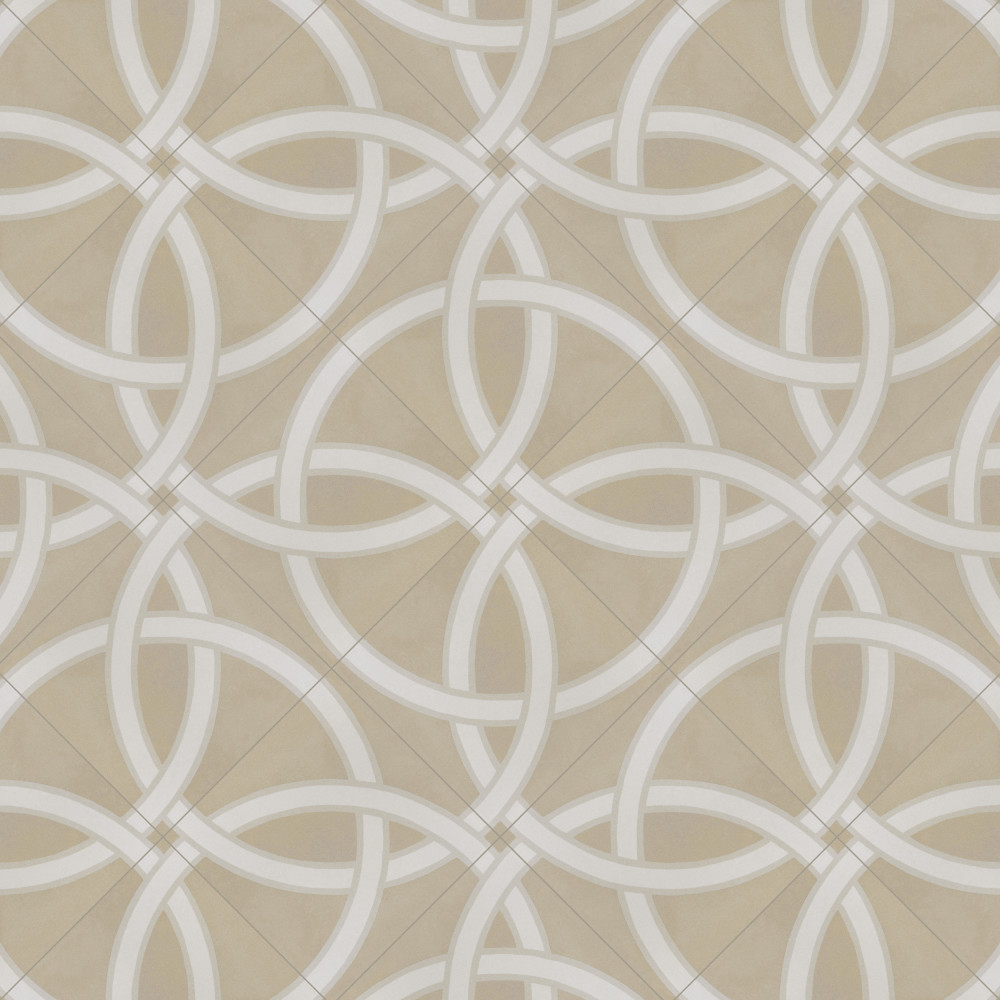 Caprice Pastel Loop 7-7/8 in. x 7-7/8 in. Porcelain Floor and Wall Tile ...