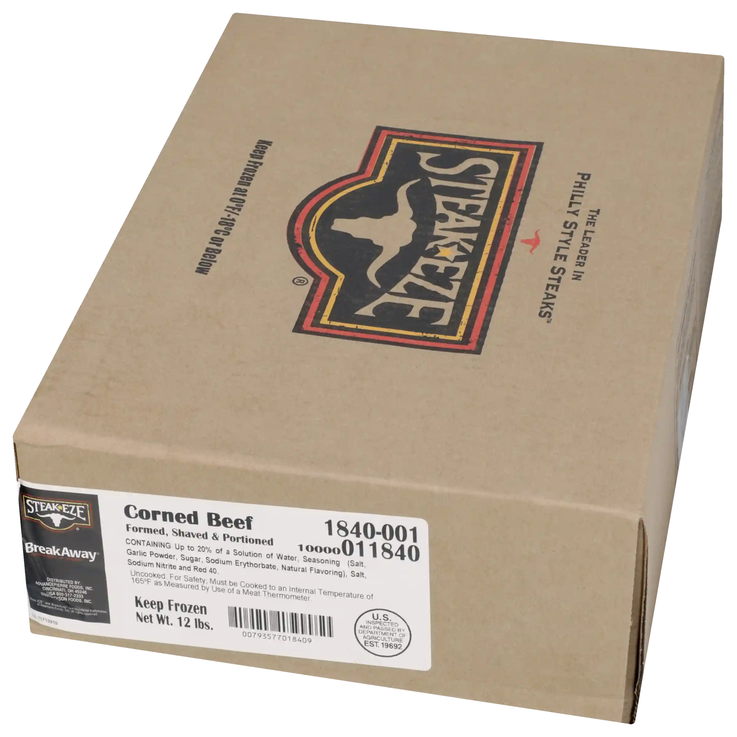 Steak-EZE® BreakAway® Corned Beef, Marinated, 4 oz, 12 Lbs_image_5