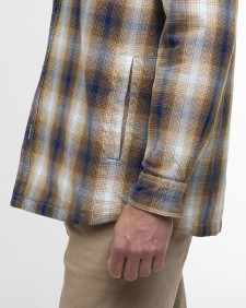 Sandside Check Overshirt Classic Navy