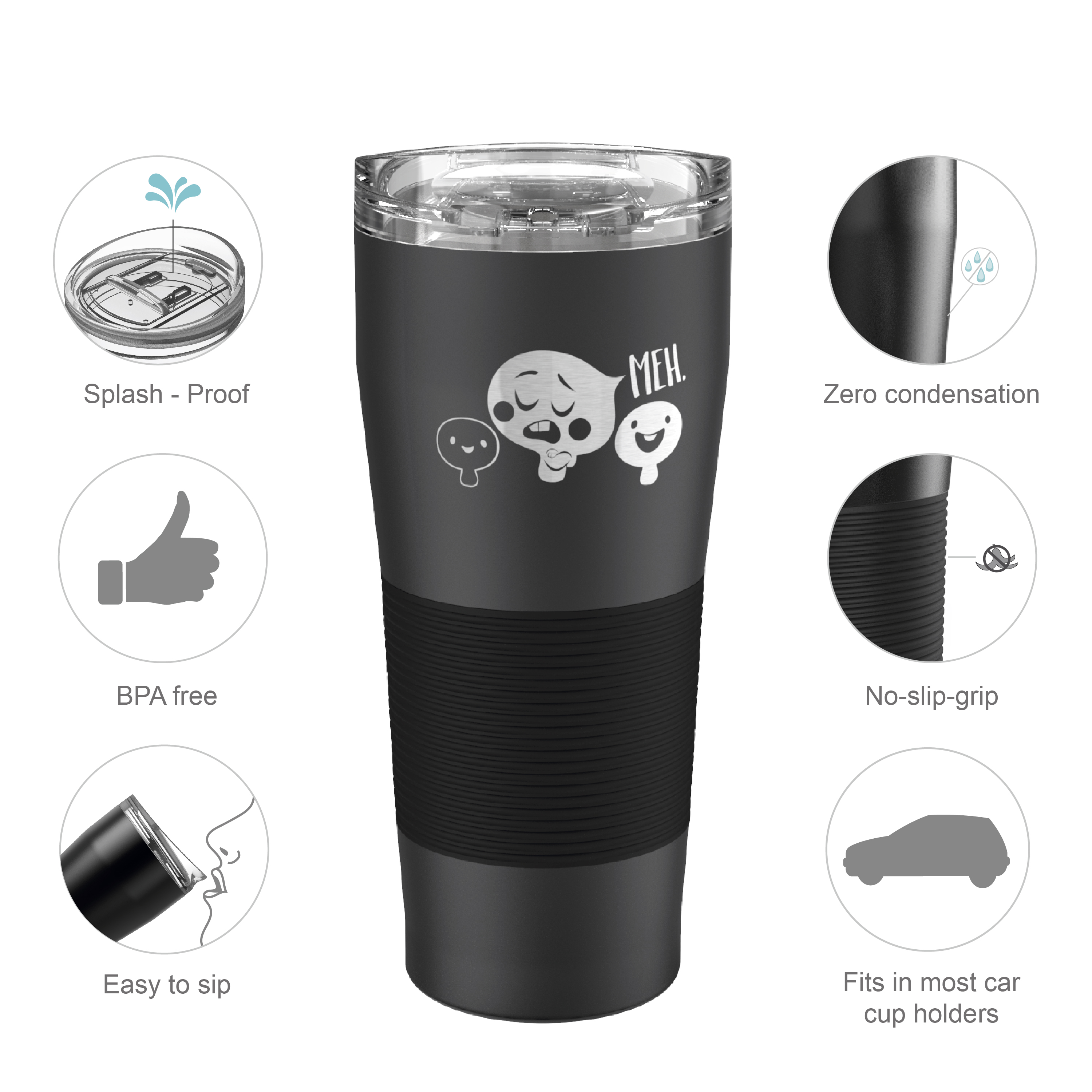 Soul 28 ounce Insulated Stainless Steel Travel Tumbler, #22 slideshow image 7