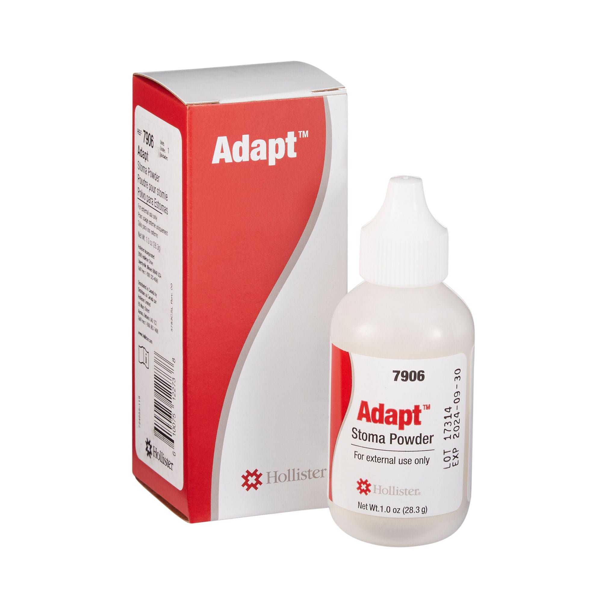 Hollister® Adapt™ Ostomy Powder, 1-ounce Puff Bottle