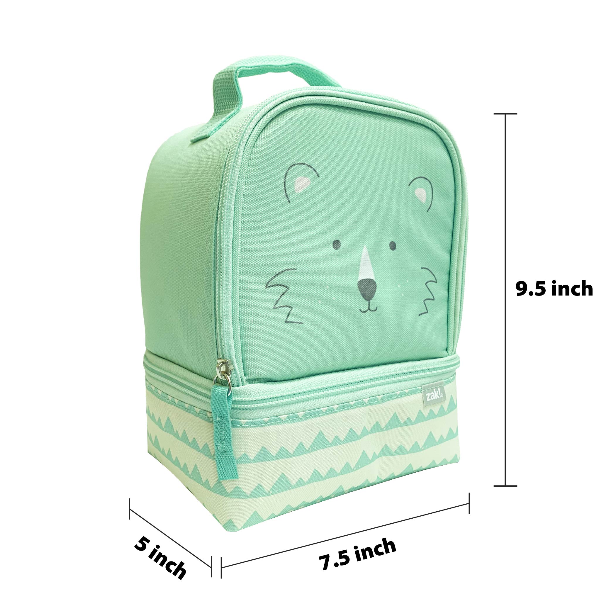 Soft Lines 2-compartment Reusable Insulated Lunch Bag, Teddy Bears slideshow image 5 Soft Lines 2-compartment Reusable Insulated Lunch Bag, Teddy Bears slideshow image 5