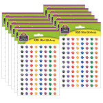 Teacher Created Resources&reg; Colorful Paw Prints Mini Stickers, 3/8"Dia, 528 Per Pack, 12 Packs TCR4819-12