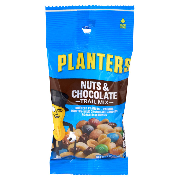 PLANTERS(r) Trail Mix Nuts & Chocolate 72/2oz . C1C1 - Front Center In Package (Hi Res)