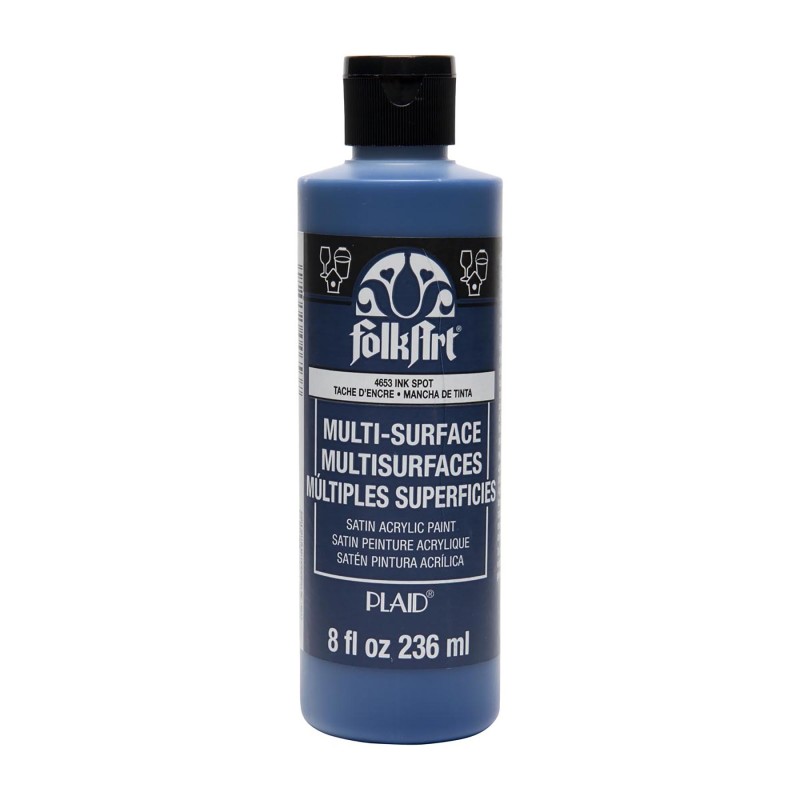 Acrylic Paint Multi-Surface Satin, 8oz., Ink Spot