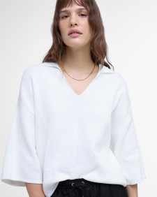 Natalia Knitted T-Shirt Cloud