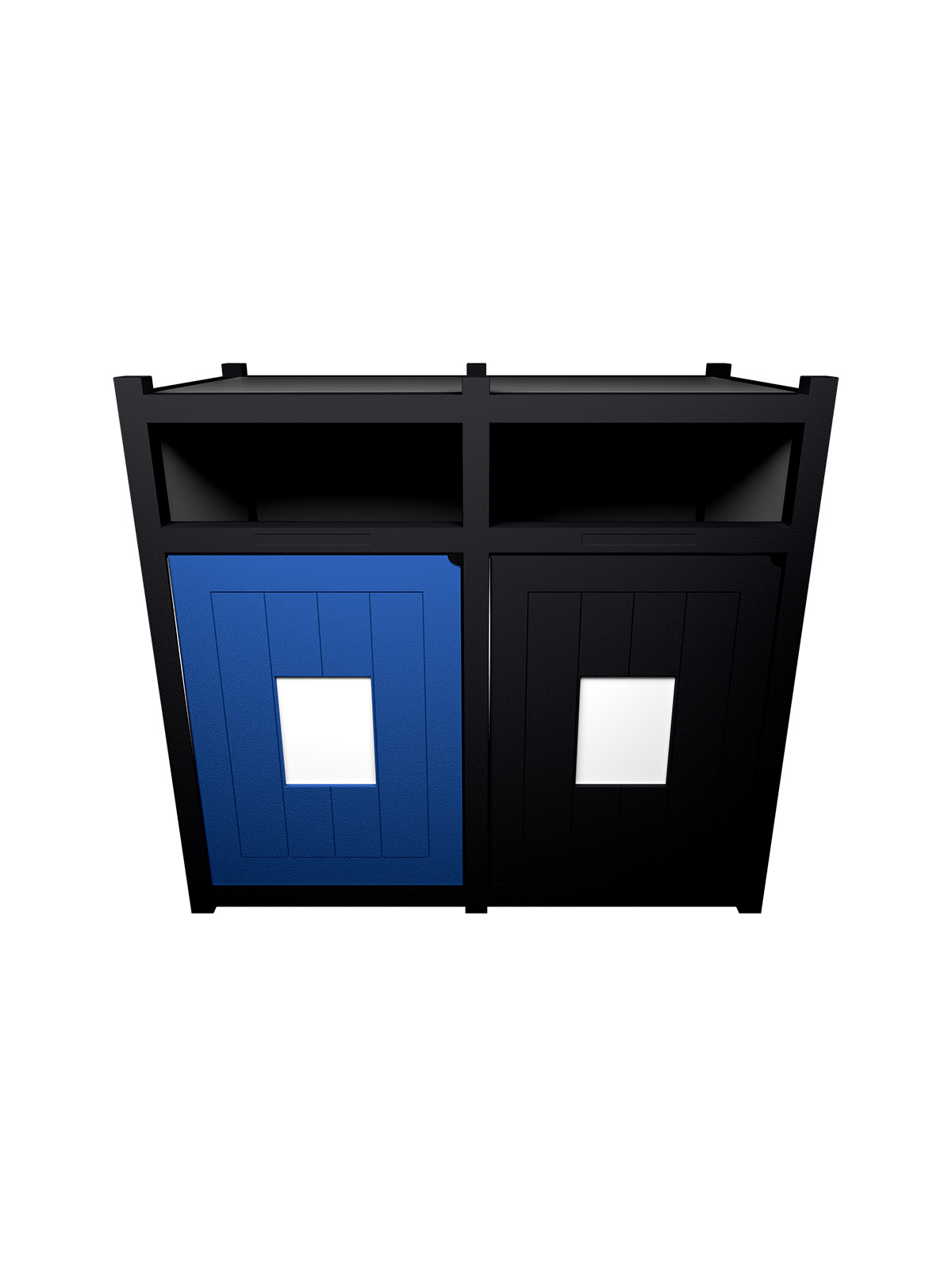 Busch Systems Aspyre Collection Vision XL Series double in black and grey with door signs