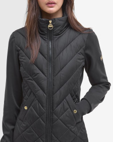 Natalia Quilted Sweatshirt Black