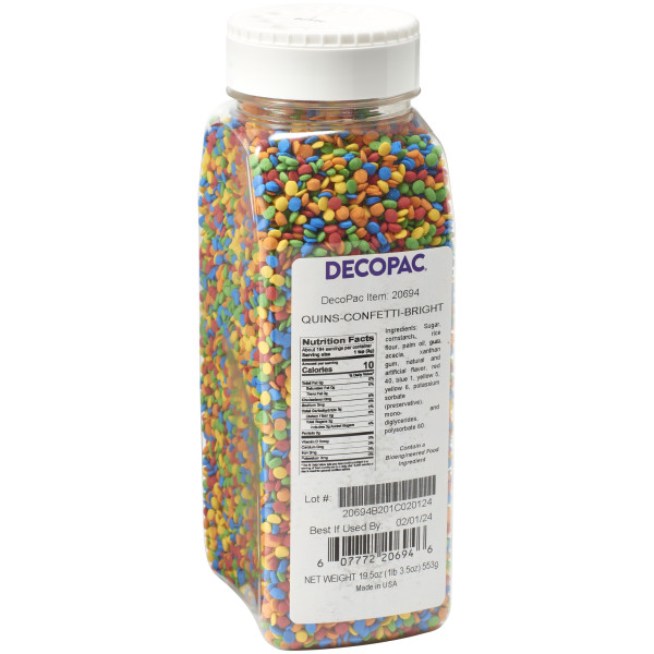 Bright Confetti - Red 3 Free Quins