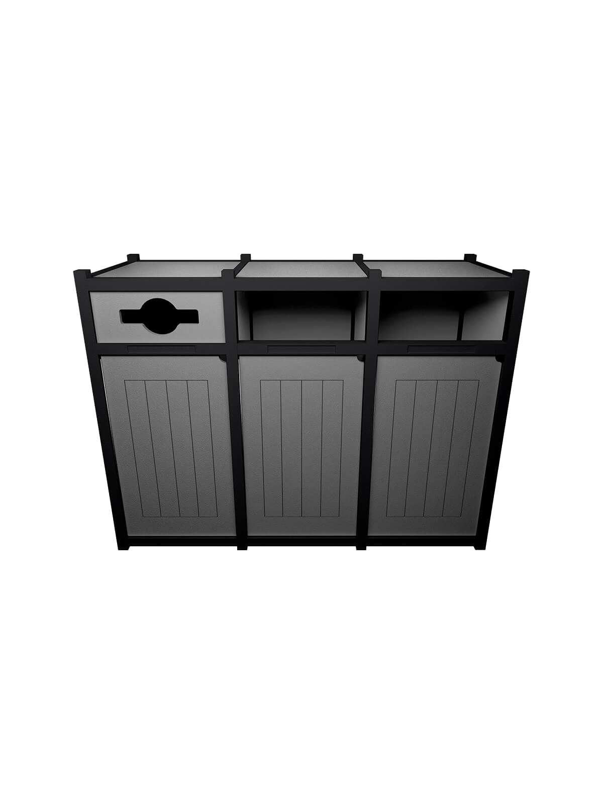 VISION – Triple – Unit – Mixed-Full-Full – Black-Grey
