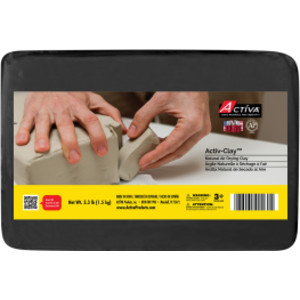 Activ-Clay&trade; Air Drying Clay, 3.3 lb., Black