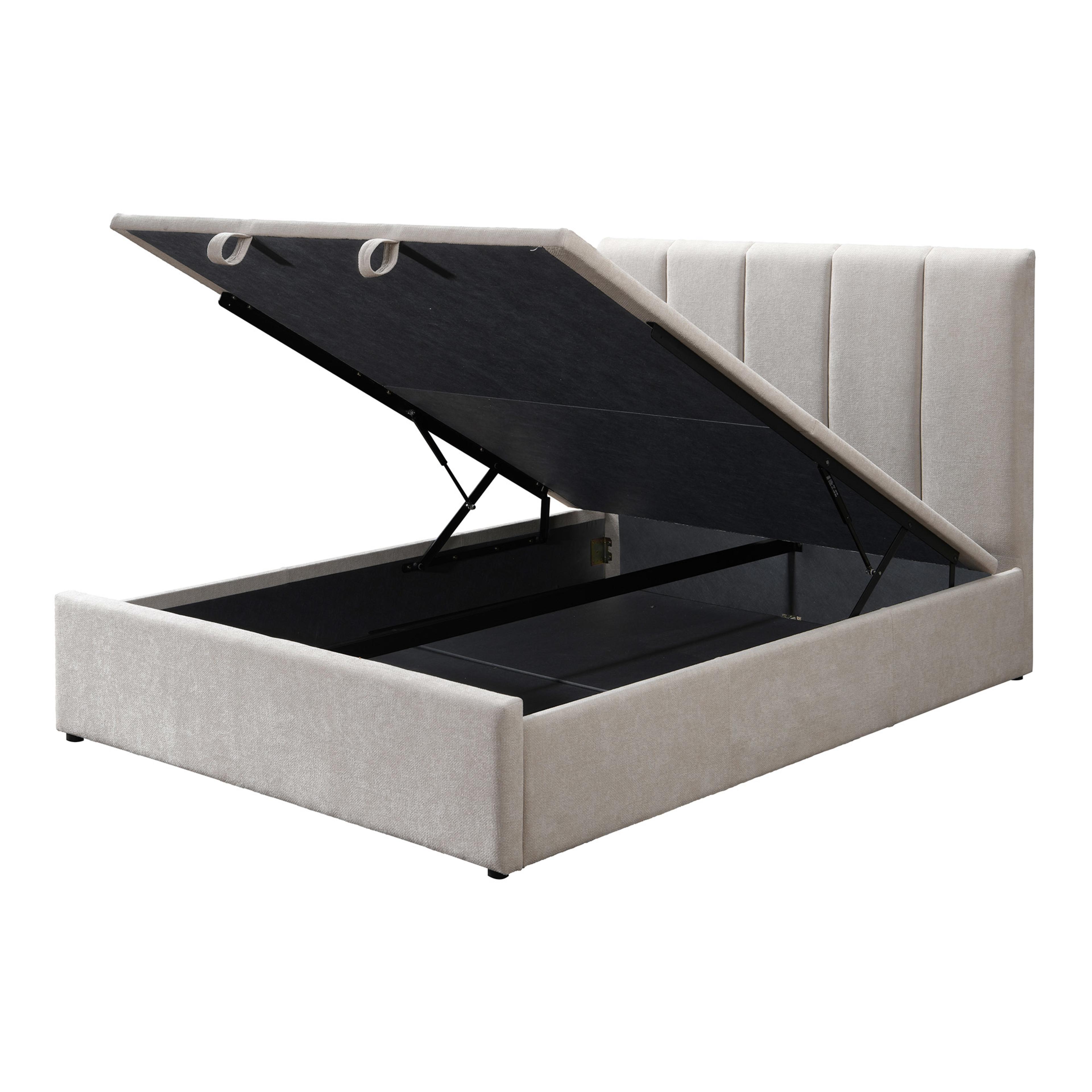 Product image of the  Harlow Bed Frame, Gas Lift Base, Beige from Forty Winks