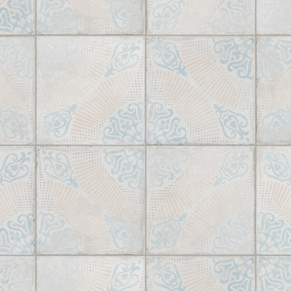 Barcelona Decor Guell 5.75x5.75 Square Porcelain Floor and Wall Digital Pattern