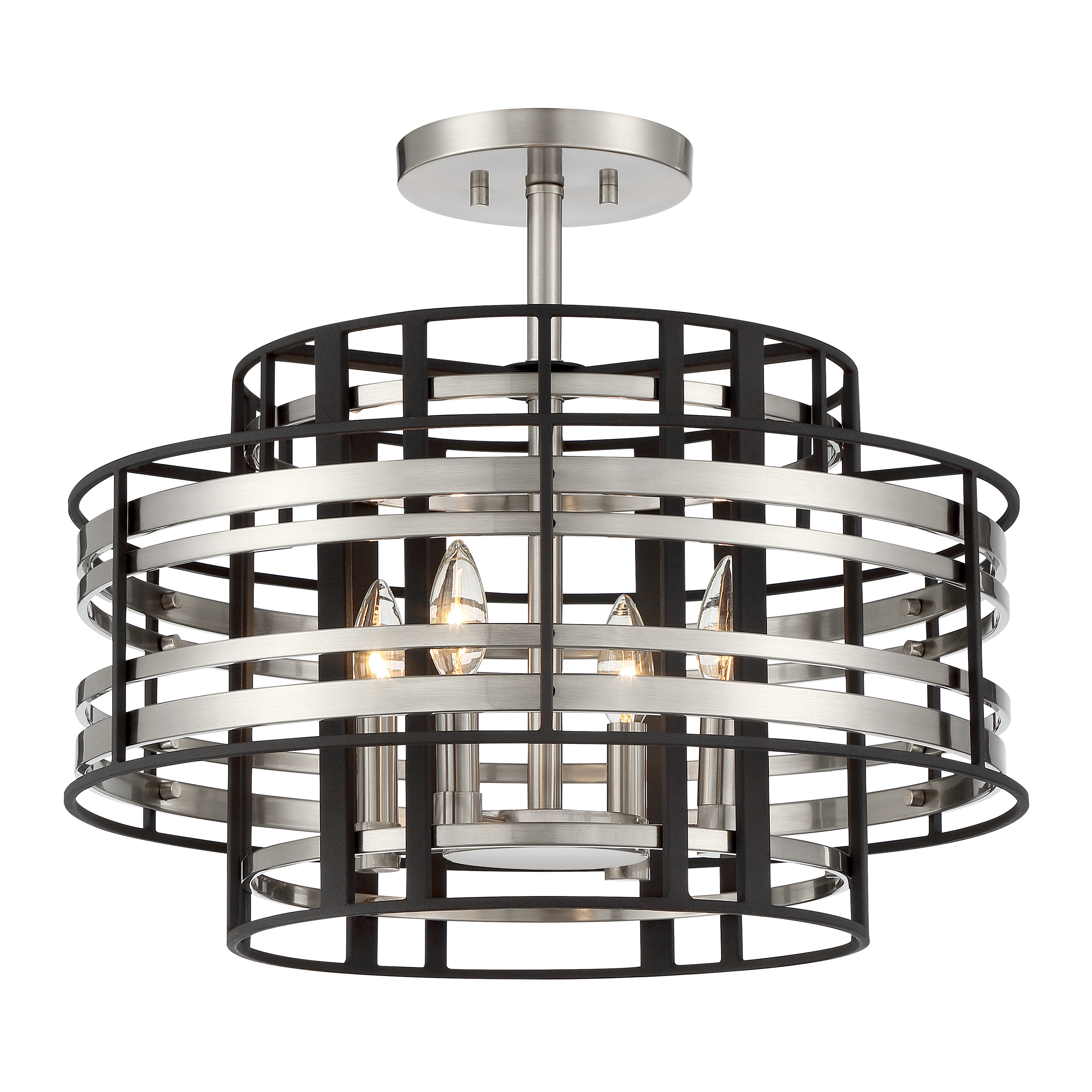 Presten - 4 Light Semi Flush