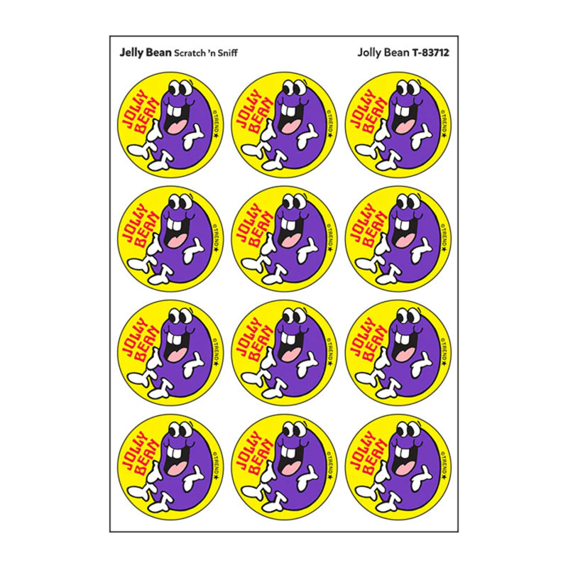 Jolly Bean/Jelly Bean scent Retro Scratch 'n Sniff Stinky Stickers®, 24 ct.