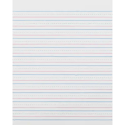 Zaner-Bloser Sulphite Handwriting Paper, Dotted Midline, Grade 2, 1/2