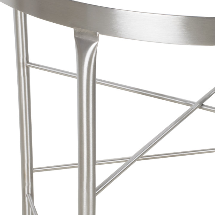 Stainless steel mobile bowl stand for 80-quart mixing bowl