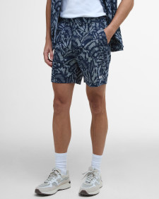 Kew Printed Shorts Navy